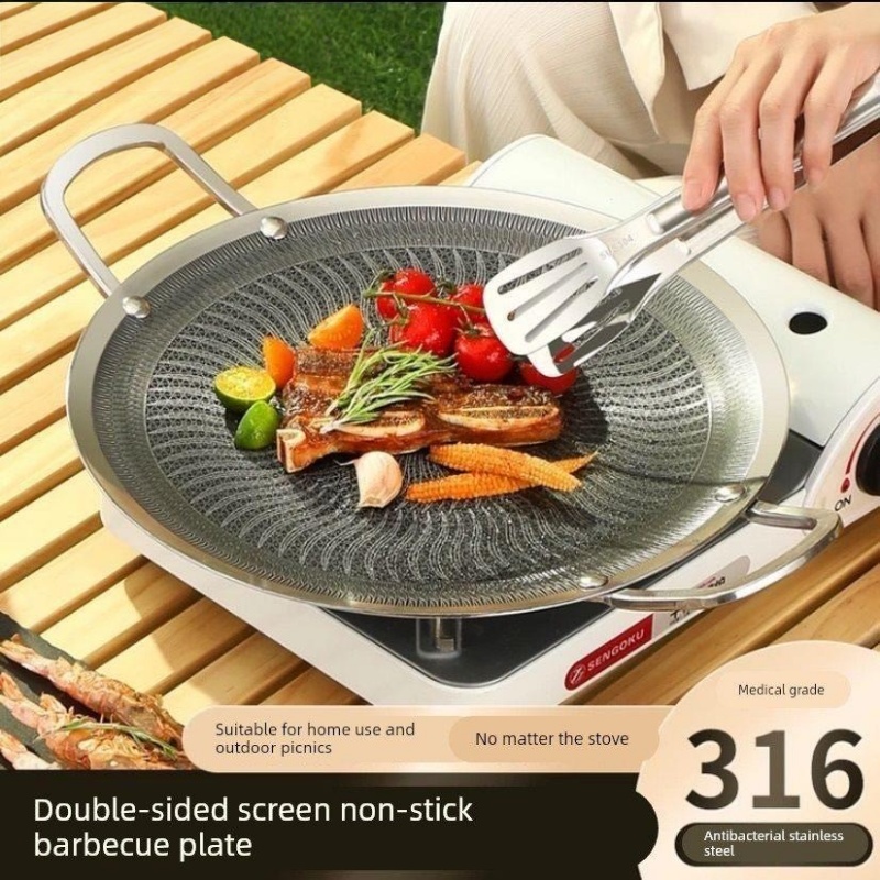 Home Cooking Gas - Wielofunkcyjna patelnia grillowa ze stali nierdzewnej
